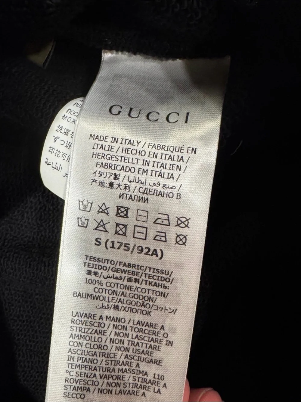 Gucci Original Logo Graphic Hoodie Black Red Green Men’s Size Small NWT $1,250